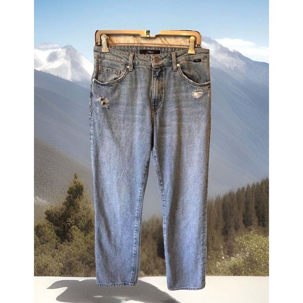 Mavi Jean Size‎ 29 X 27 Viola High Rise Slim Straight Cropped Distressed